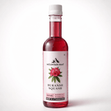 Mountain Haat Buransh Squash 500ml bottle made from Himalayan rhododendron flowers