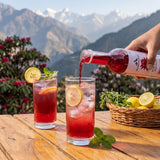 Mountain Haat Buransh Squash (Rhododendron Flower Drink) – 500ml | Sweetened with Honey, No Added Sugar, No Added Color Mountain Haat