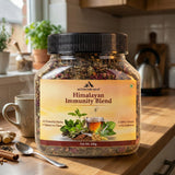 Mountain Haat Himalayan Immunity Blend | Caffeine-Free Herbal Tea | Ayurvedic Wellness Infusion | 100g Mountain Haat